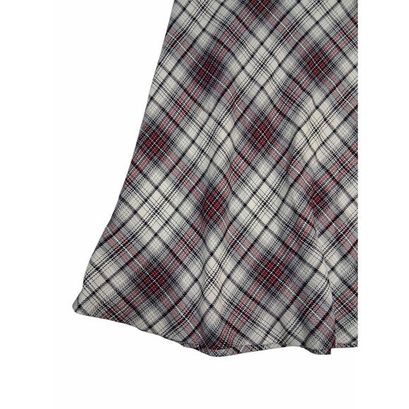 East 5th Plaid Midi Skirt Womens Size 12 Career Casual Classic Side Zip - Picture 3 of 4